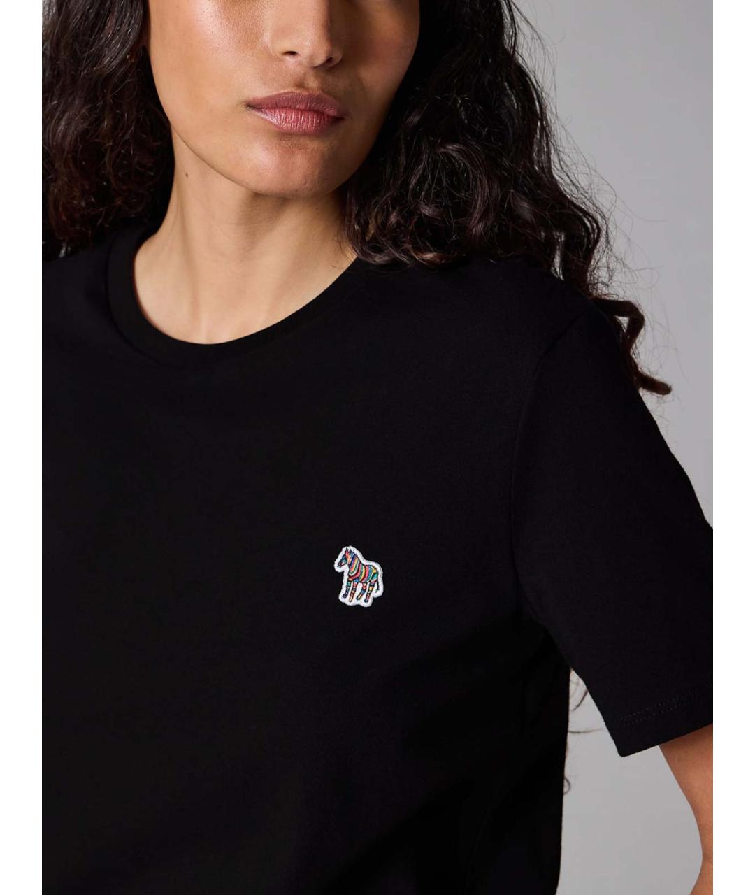PS BY PAUL SMITH Черная хлопковая футболка, фото 4