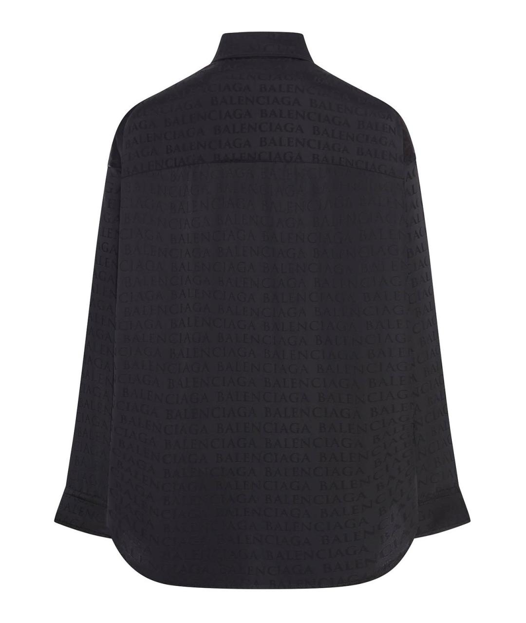 BALENCIAGA Черная вискозная рубашка, фото 2