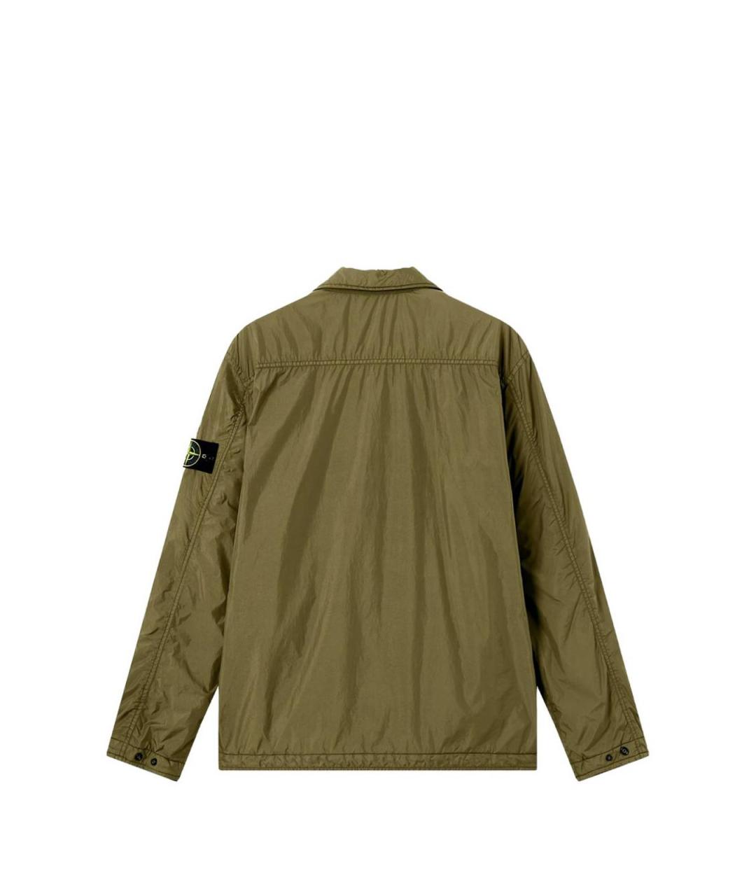 STONE ISLAND Зеленая хлопковая куртка, фото 5