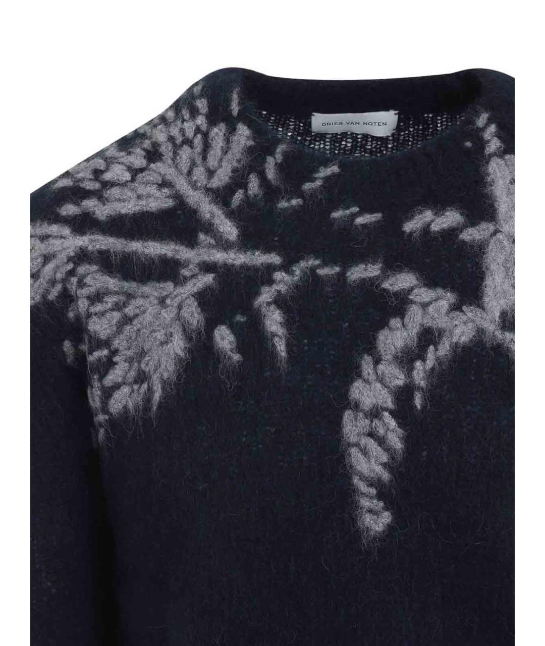 DRIES VAN NOTEN Синий шерстяной джемпер / свитер, фото 3