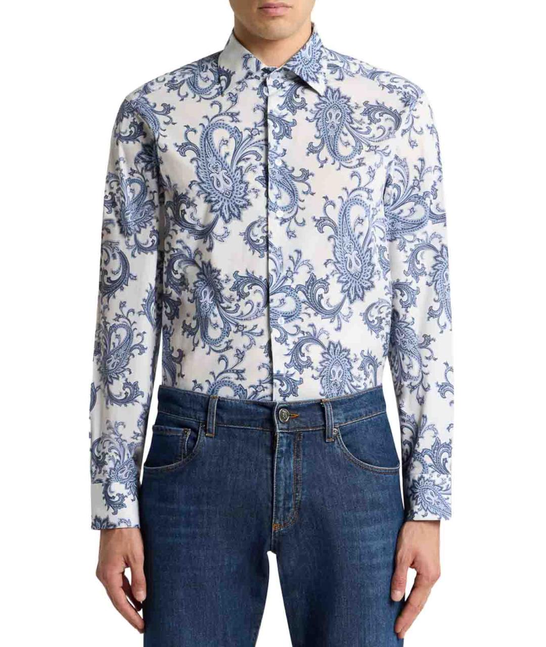 ETRO Мульти хлопковая классическая рубашка, фото 2
