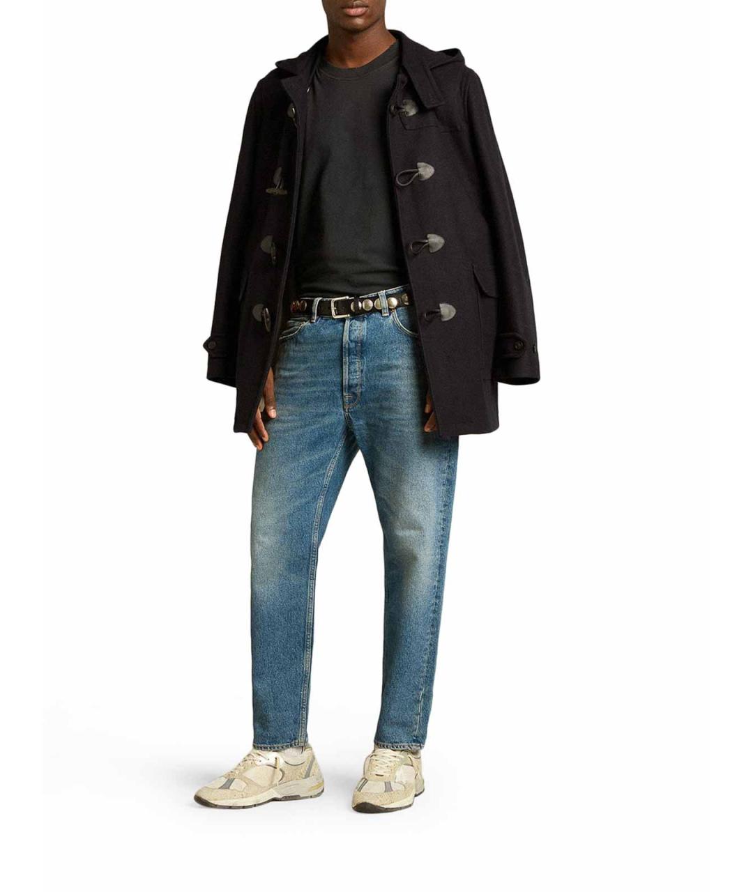 GOLDEN GOOSE Черная хлопковая футболка, фото 2