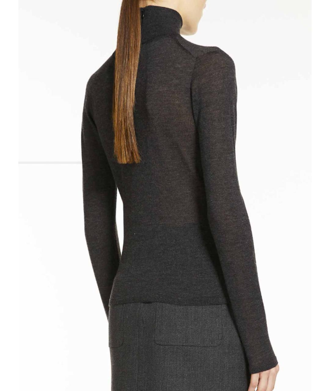 MAX MARA Серая кашемировая водолазка, фото 4