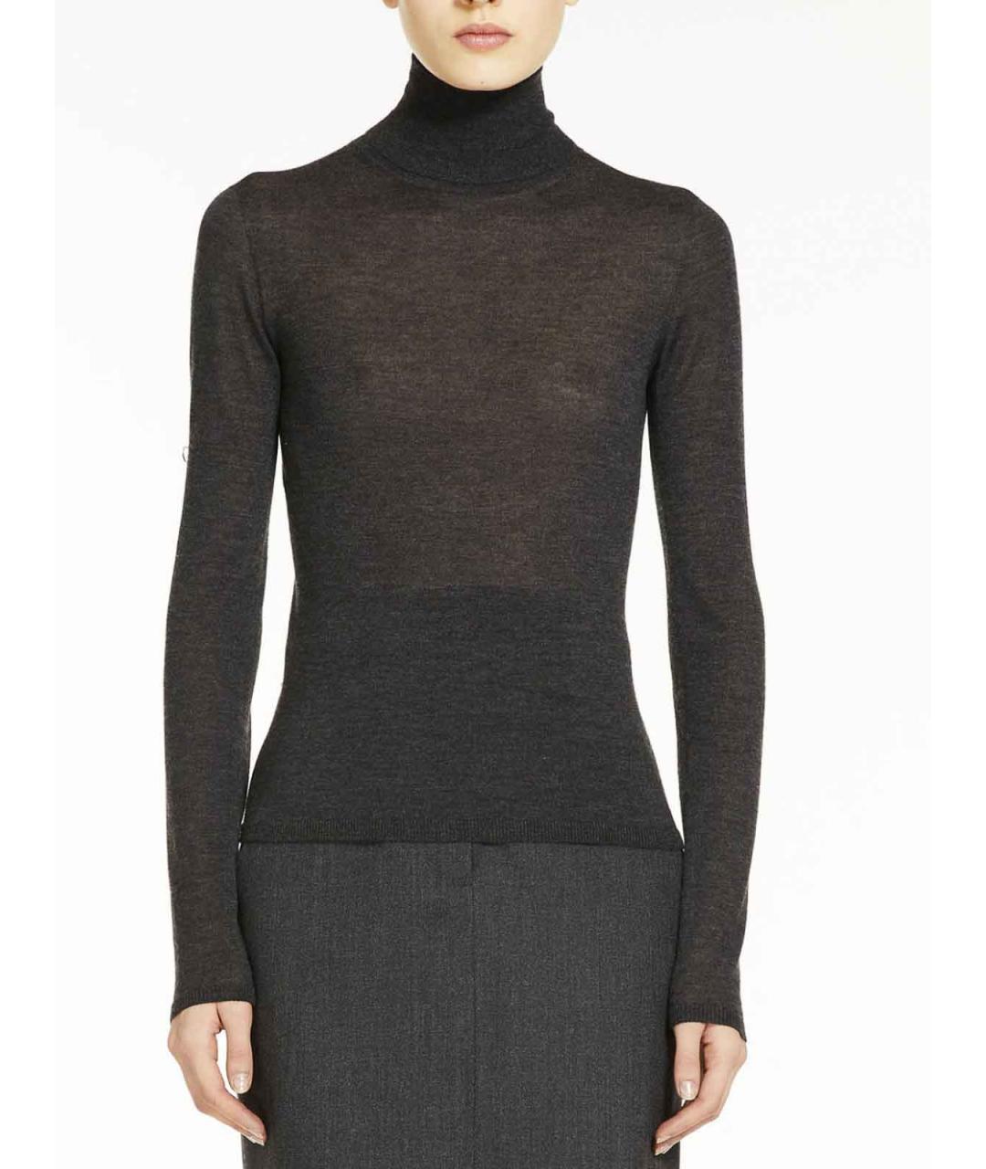 MAX MARA Серая кашемировая водолазка, фото 3