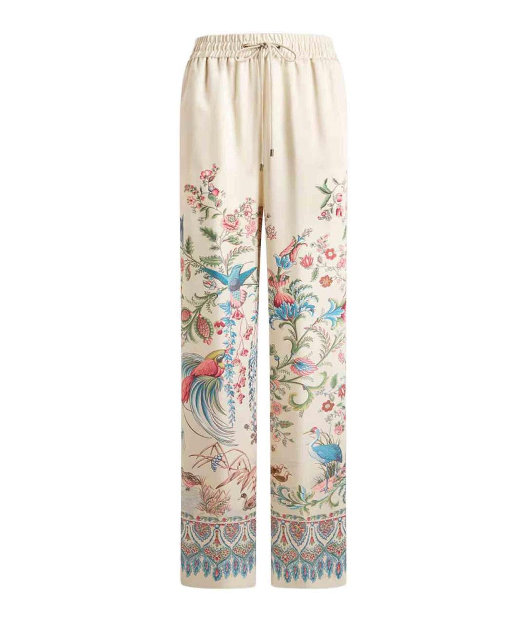 ETRO Мульти полиэстеровые брюки широкие, фото 1