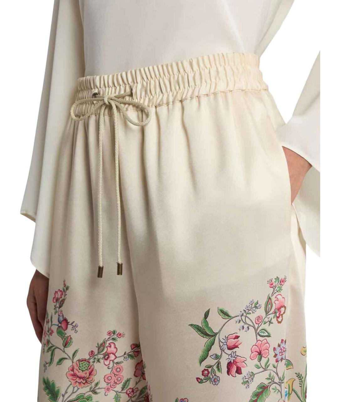 ETRO Мульти полиэстеровые брюки широкие, фото 4