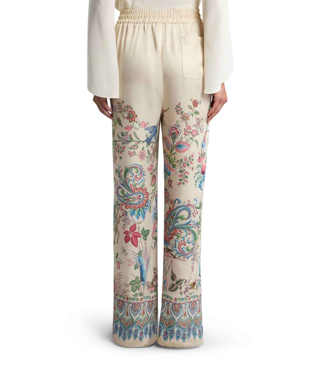 ETRO Мульти полиэстеровые брюки широкие, фото 3