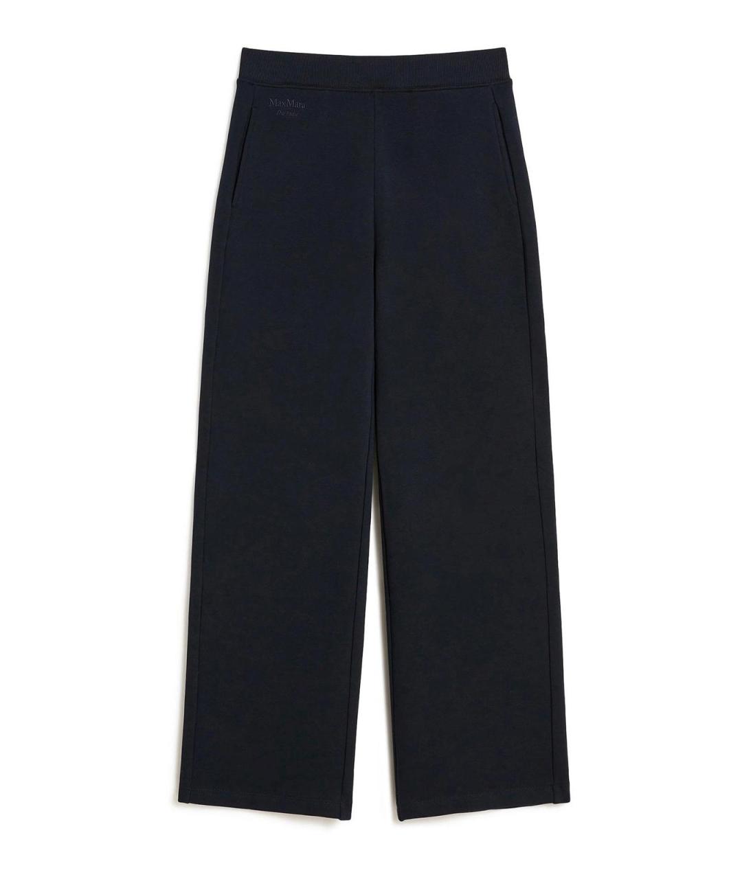 'S MAX MARA Синие хлопковые брюки широкие, фото 1