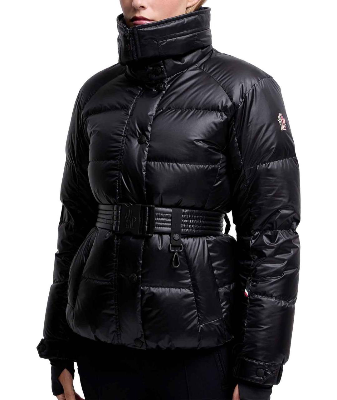 MONCLER Темно-синий полиамидовый пуховик, фото 4