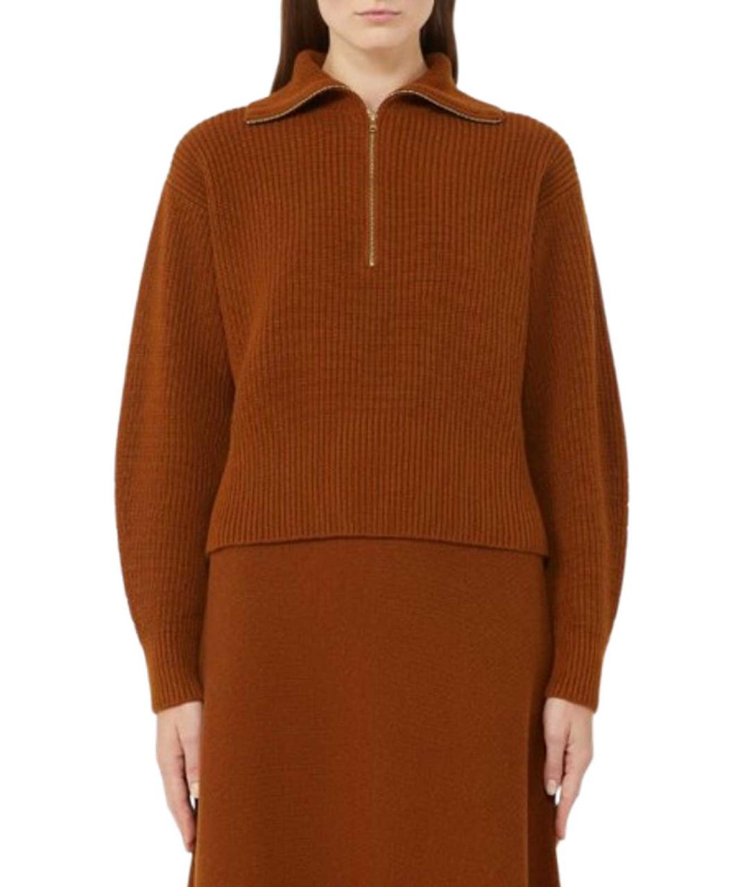 MAX MARA Коричневый джемпер / свитер, фото 2