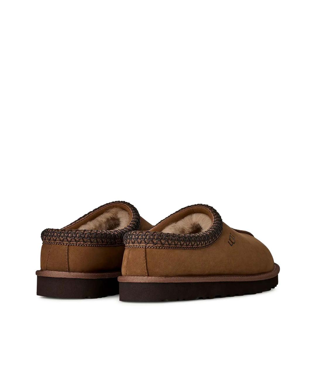 UGG Коричневые кожаные слипоны, фото 3