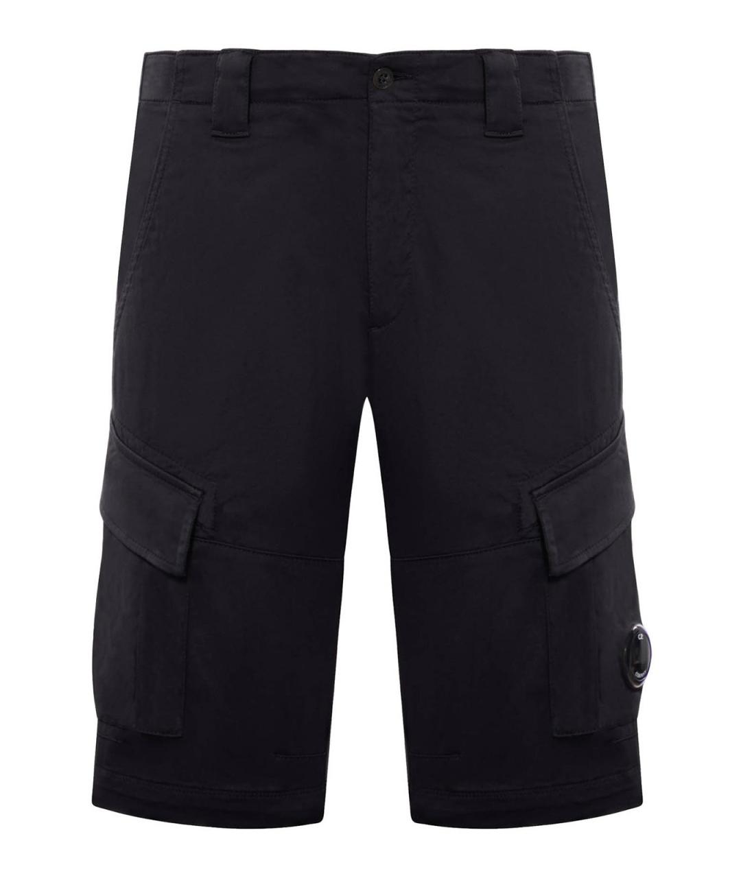 CP COMPANY Черные хлопковые шорты, фото 1