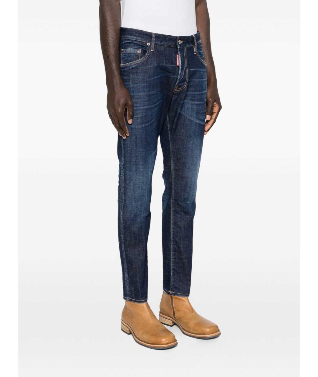 DSQUARED2 Синие хлопковые джинсы скинни, фото 5