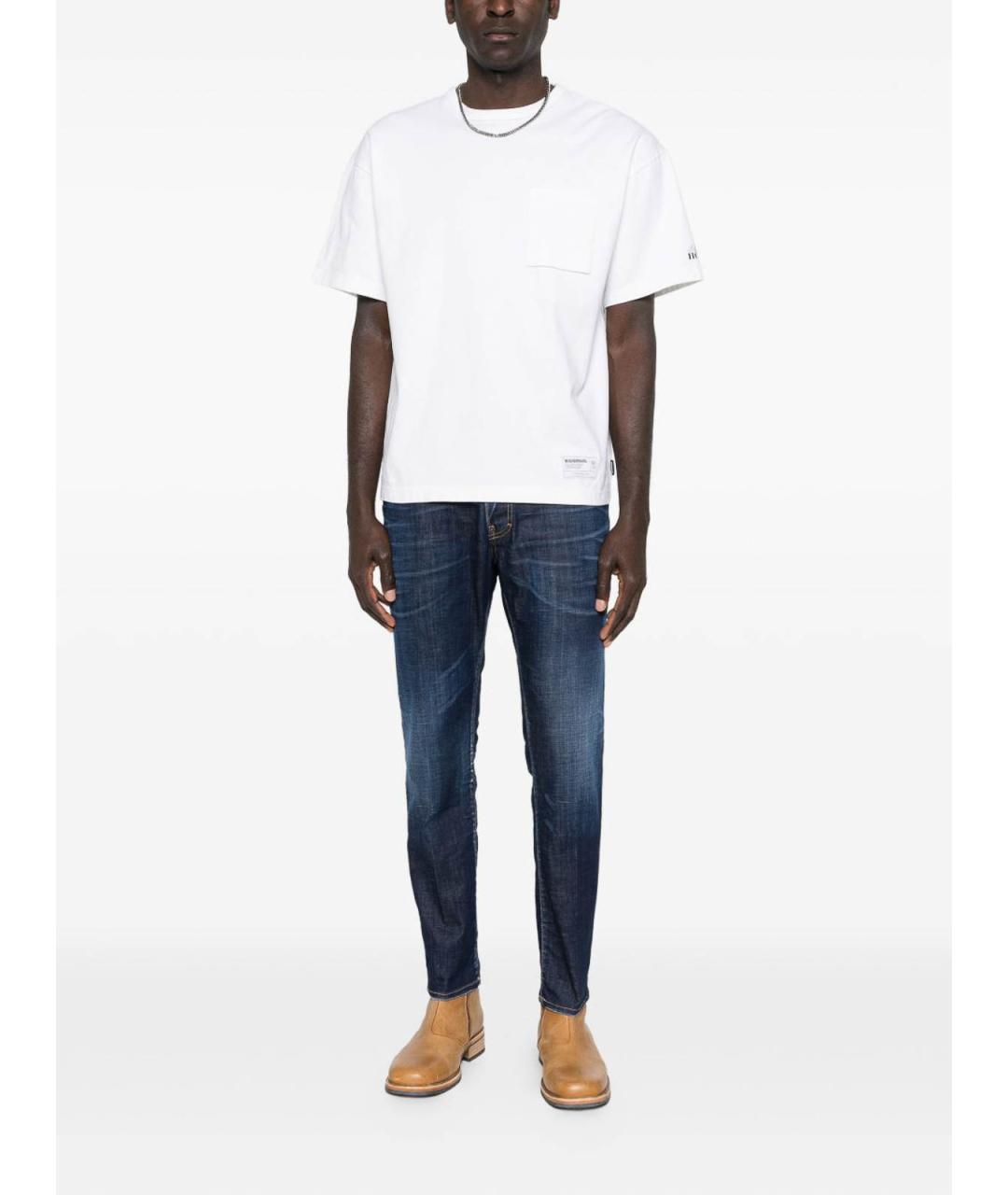 DSQUARED2 Синие хлопковые джинсы скинни, фото 4