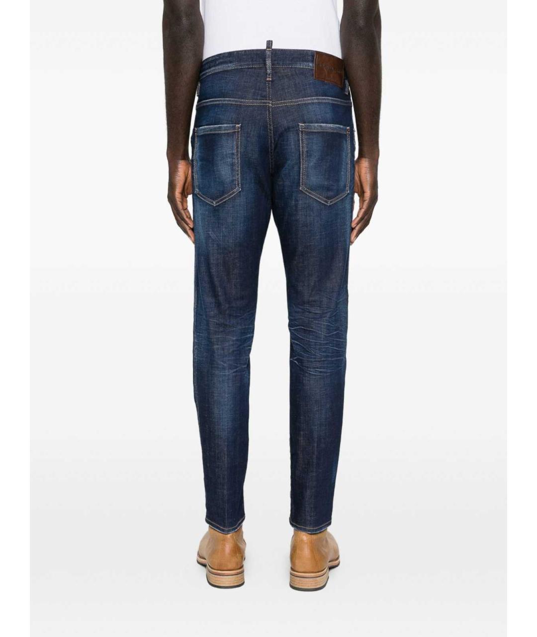 DSQUARED2 Синие хлопковые джинсы скинни, фото 3