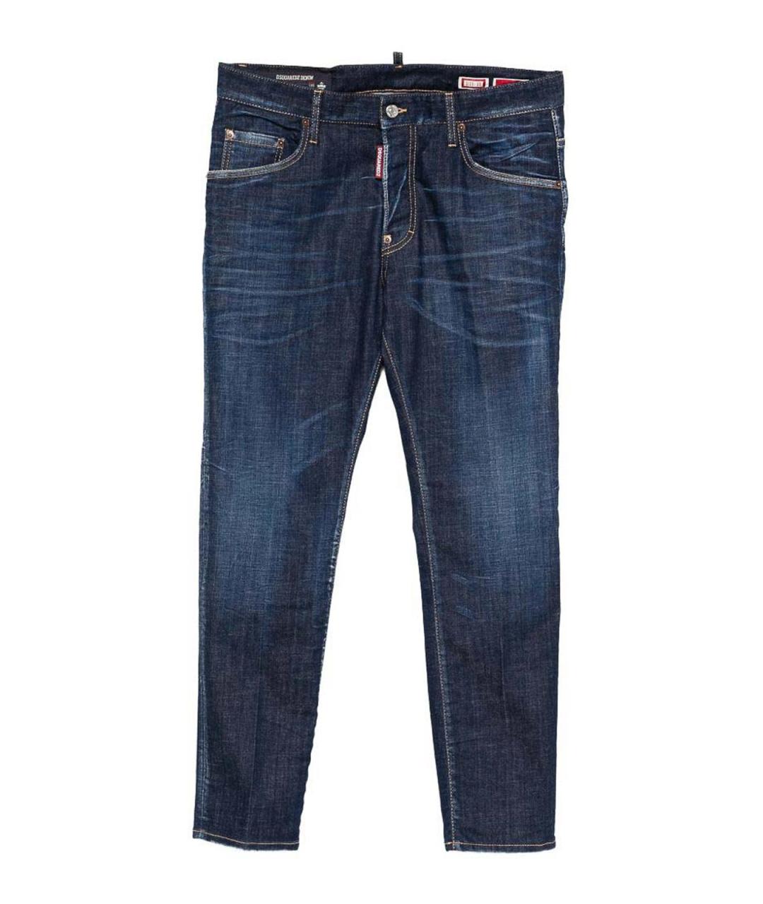 DSQUARED2 Синие хлопковые джинсы скинни, фото 1