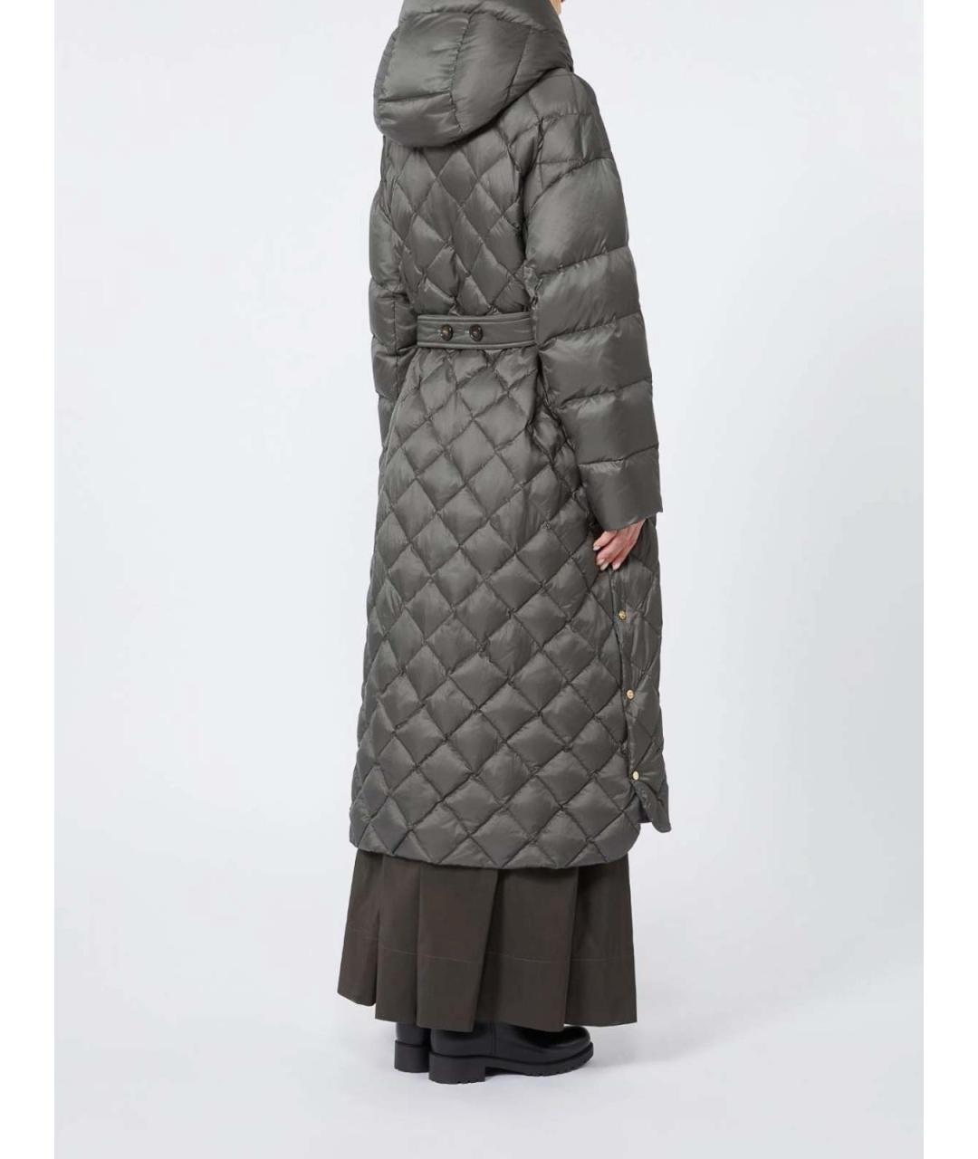 MAX MARA Зеленый пуховик, фото 4