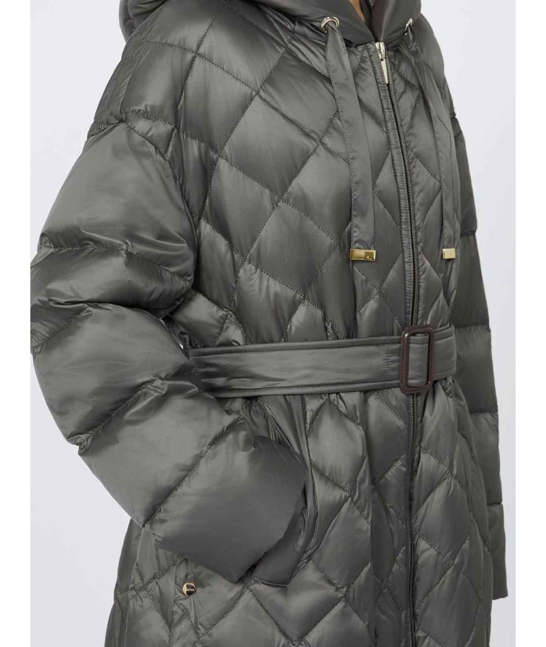 MAX MARA Зеленый пуховик, фото 5
