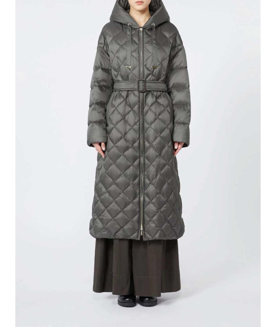 MAX MARA Зеленый пуховик, фото 3