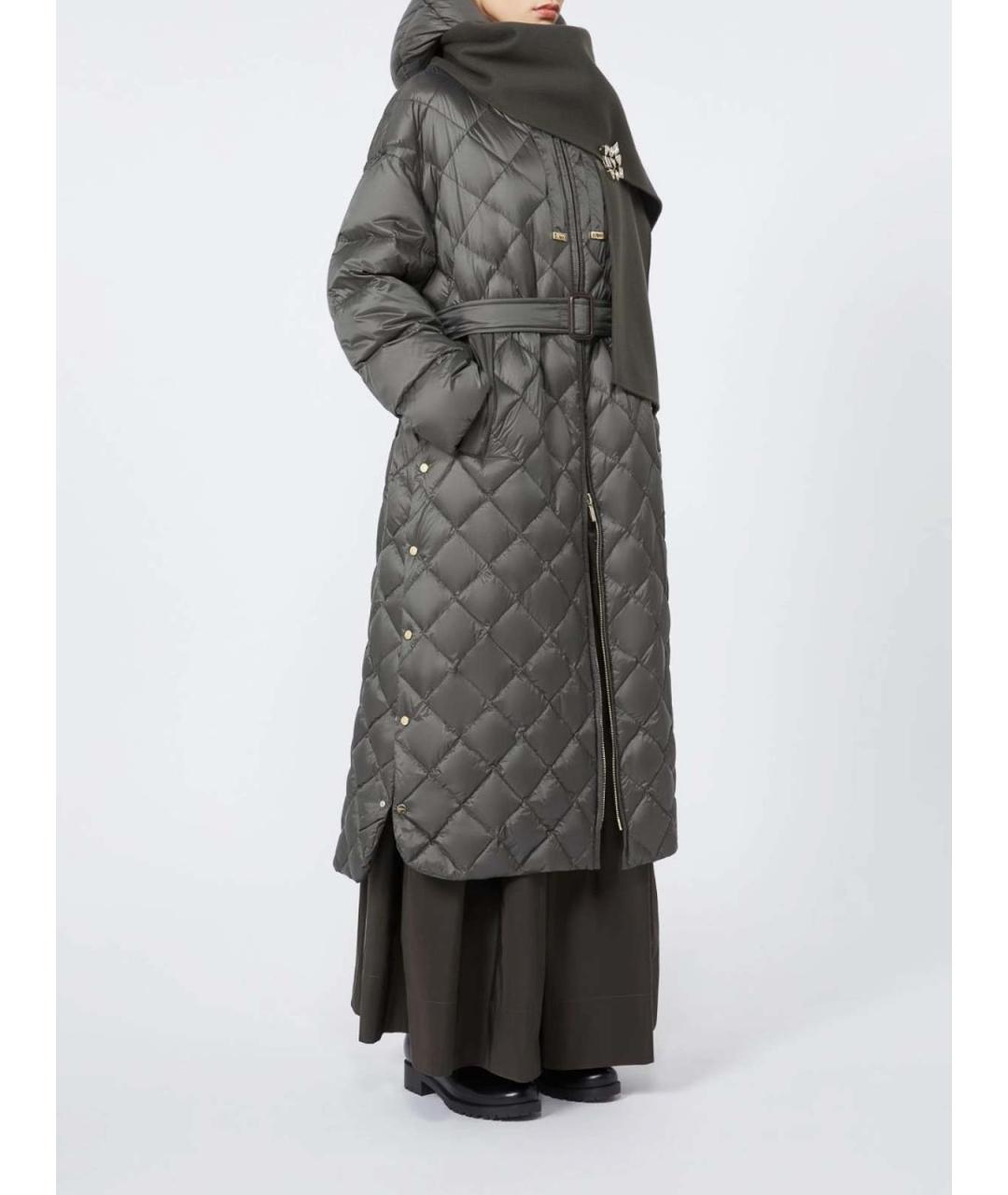 MAX MARA Зеленый пуховик, фото 2