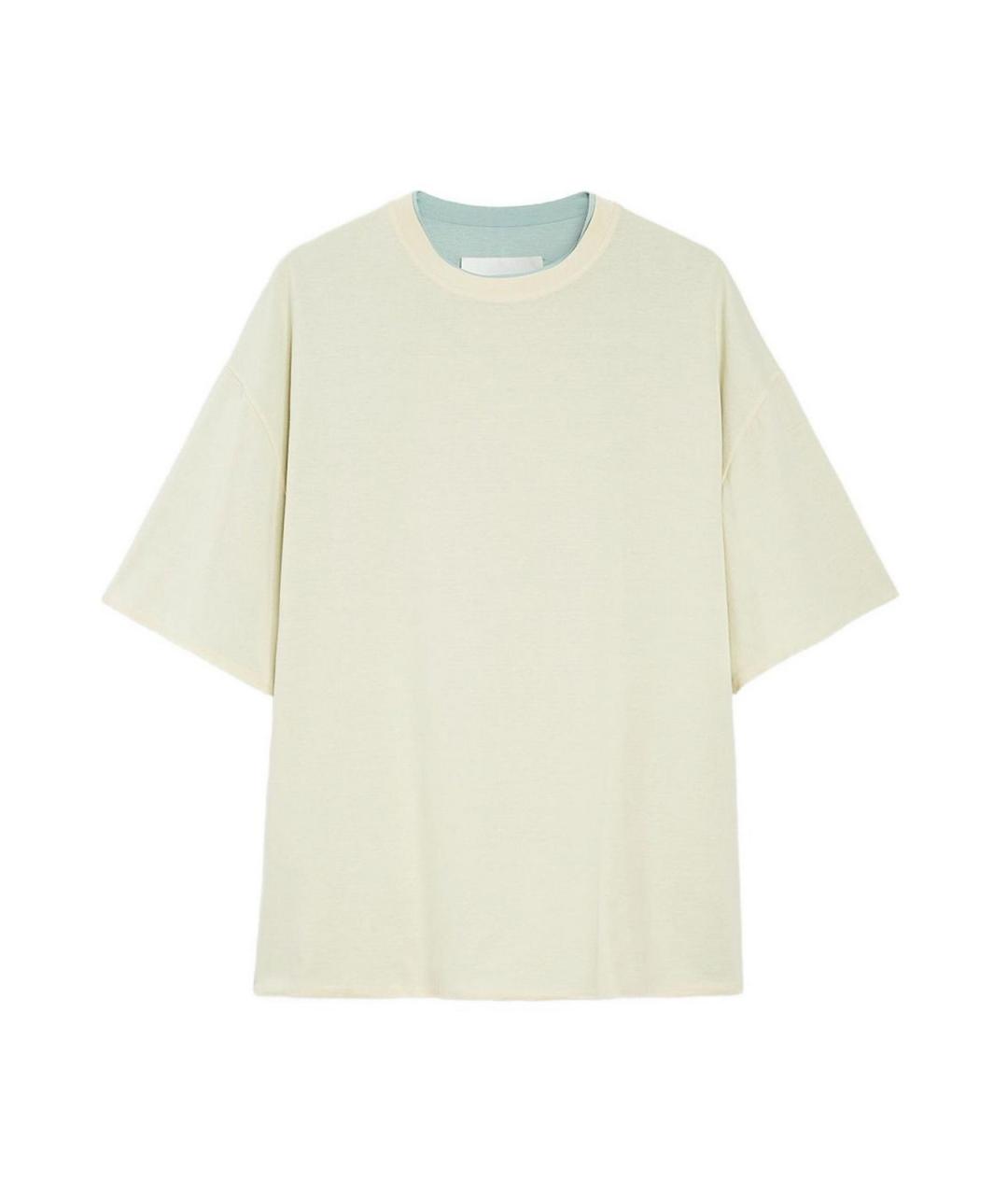 JIL SANDER Белая хлопковая футболка, фото 1