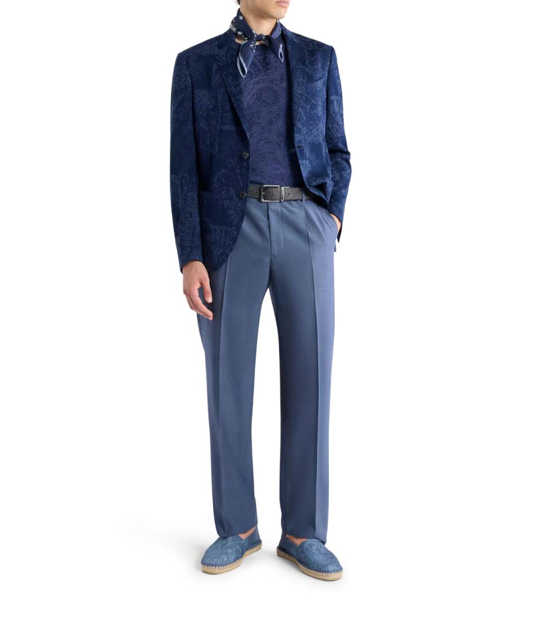 ETRO Синяя хлопковая куртка, фото 2