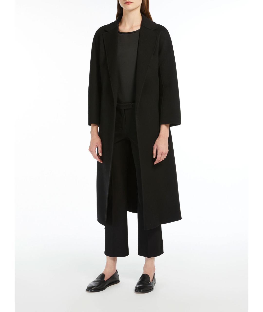 'S MAX MARA Черные хлопковые брюки широкие, фото 2