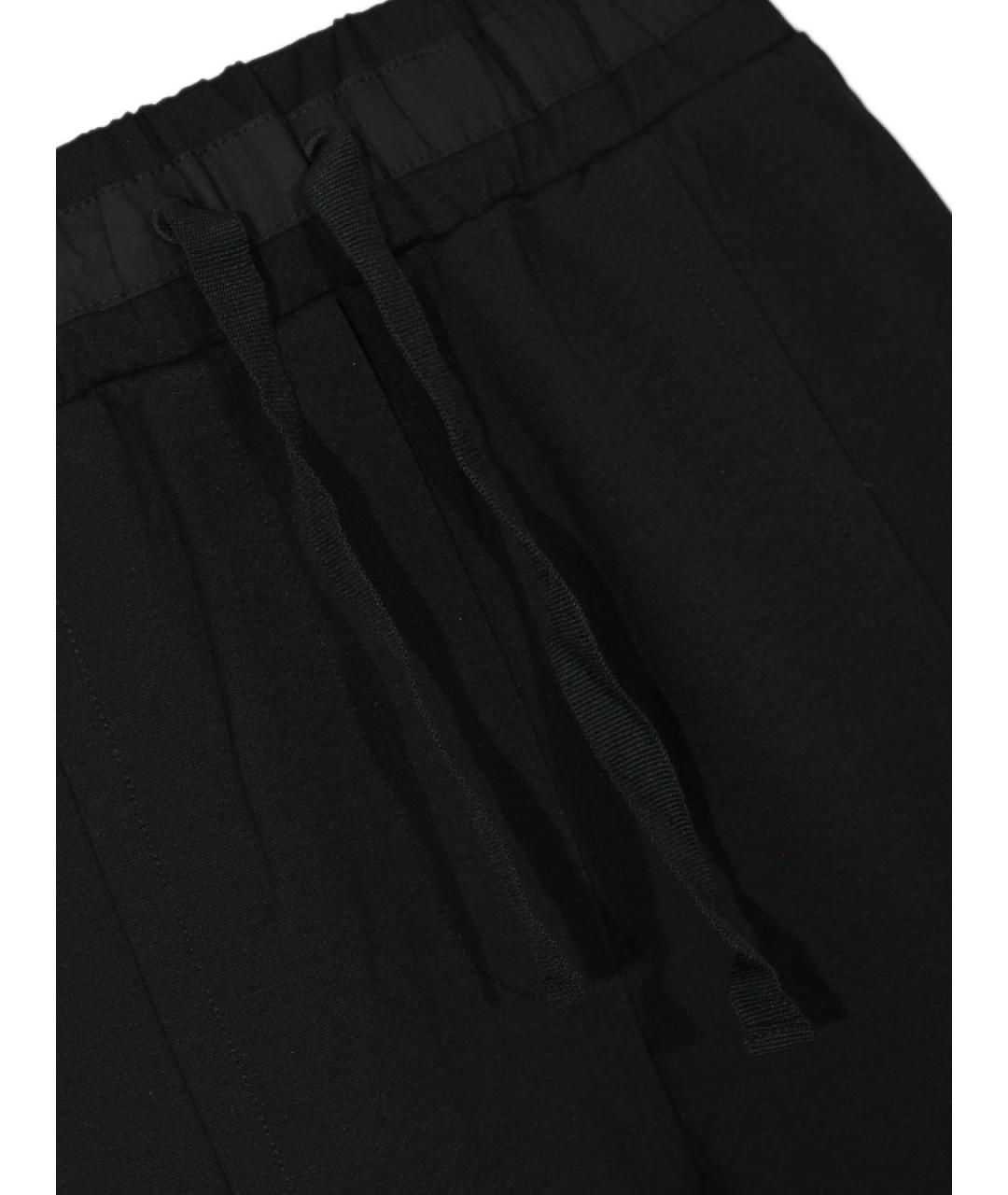 WEEKEND MAX MARA Черные хлопковые брюки широкие, фото 3
