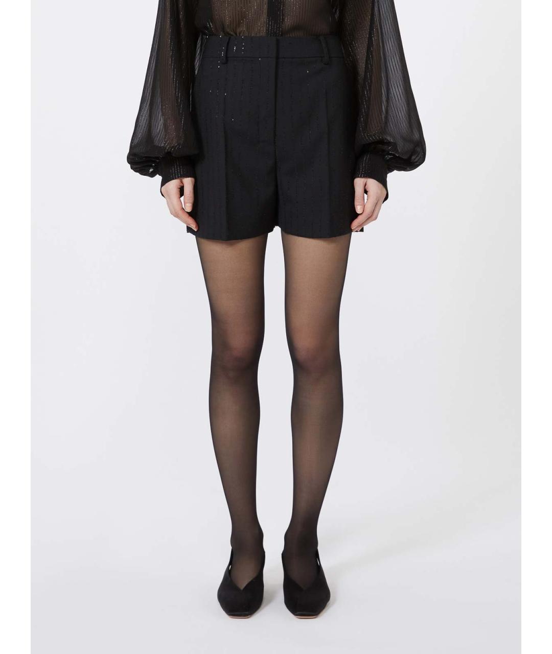 MAX MARA Черные шерстяные шорты, фото 3