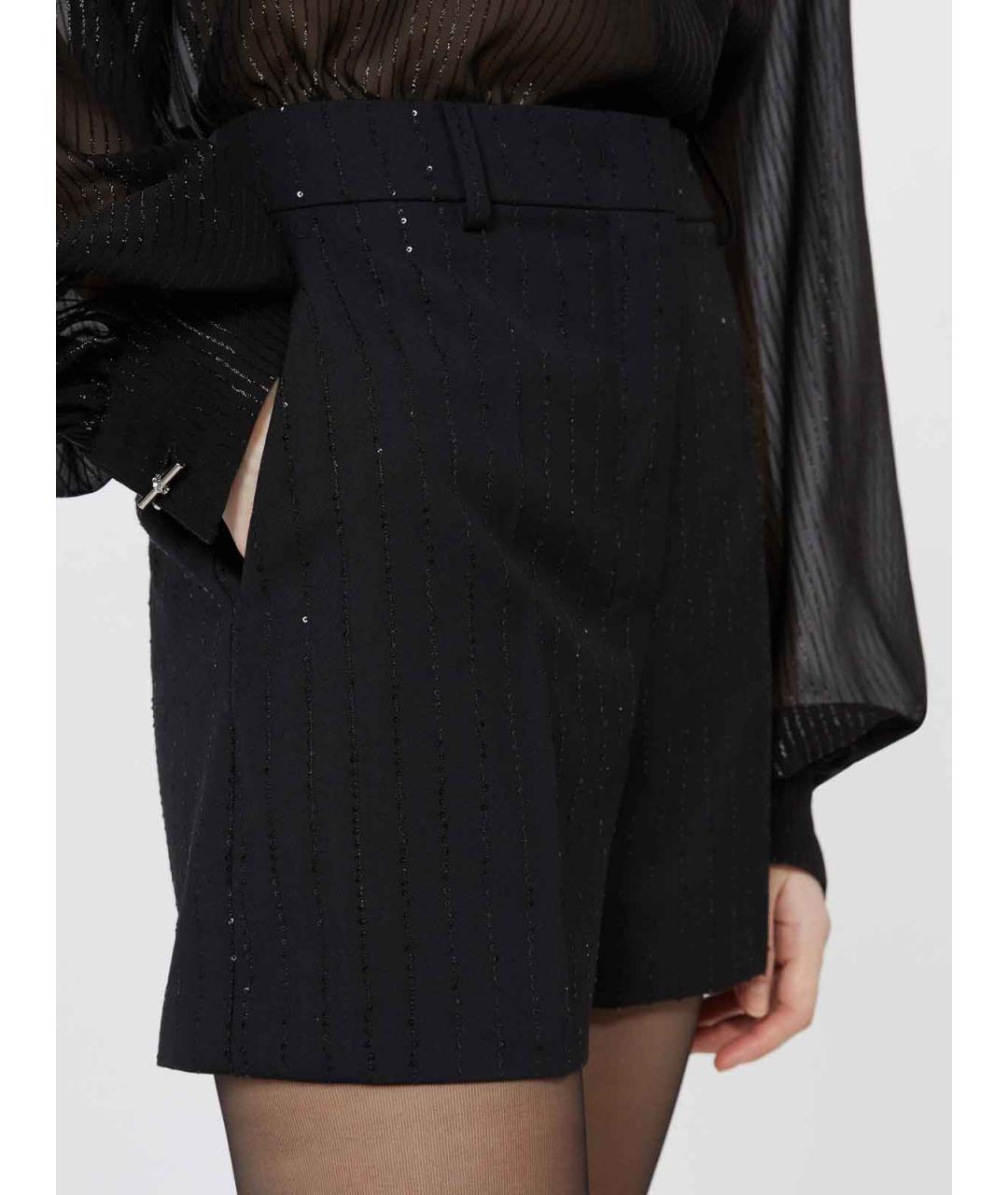 MAX MARA Черные шерстяные шорты, фото 5