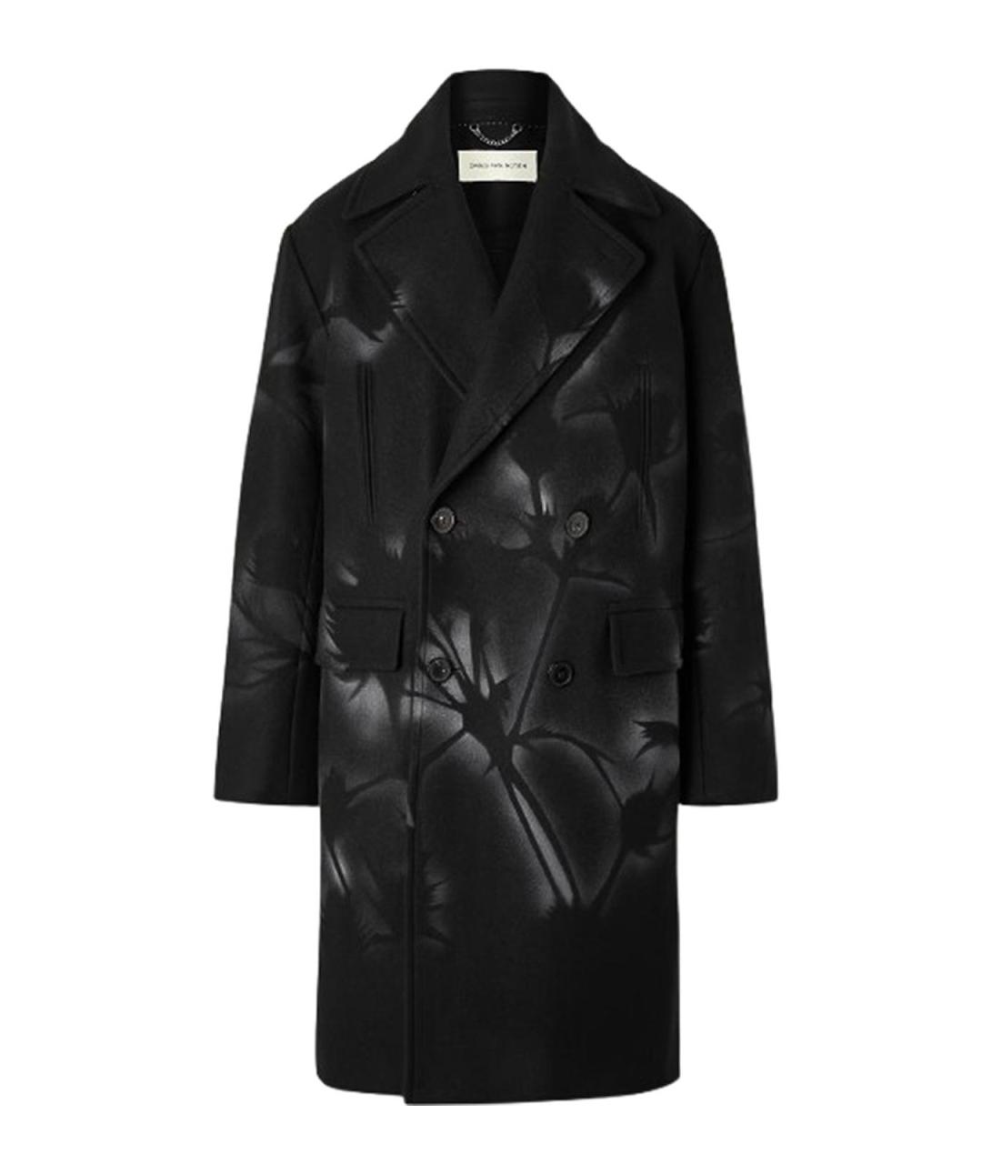 DRIES VAN NOTEN Черное шерстяное пальто, фото 1