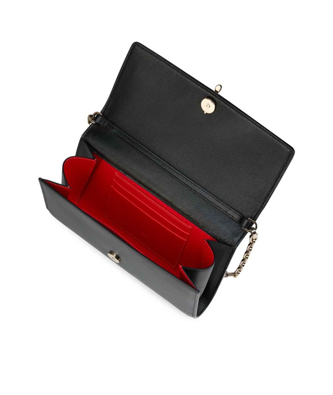 CHRISTIAN LOUBOUTIN Черный кожаный кошелек, фото 5