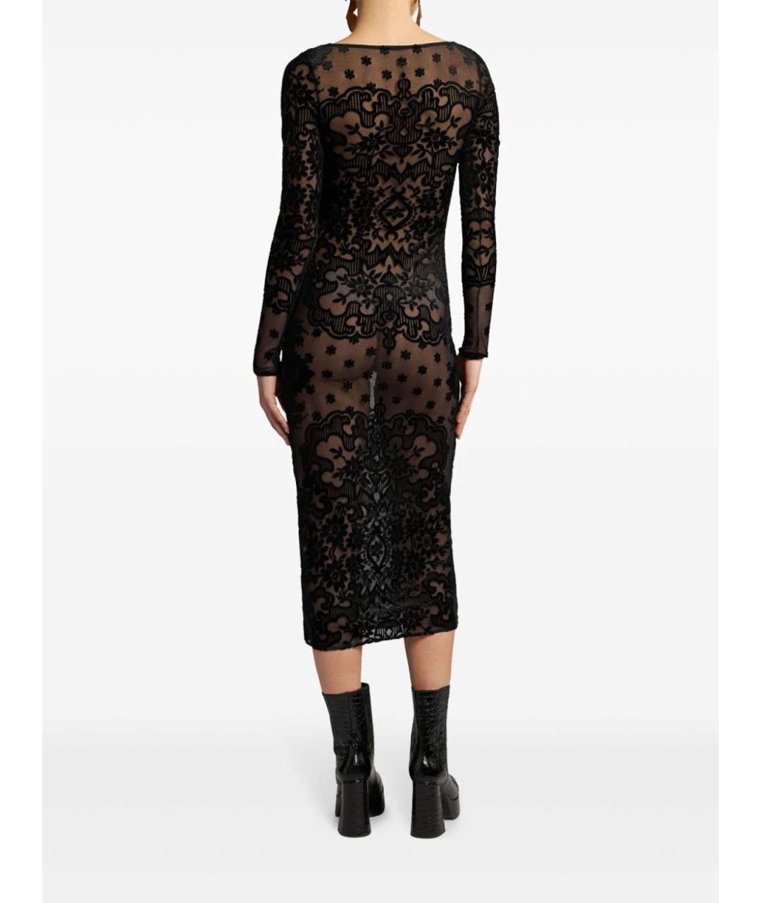 ETRO Черное бархатное повседневное платье, фото 4