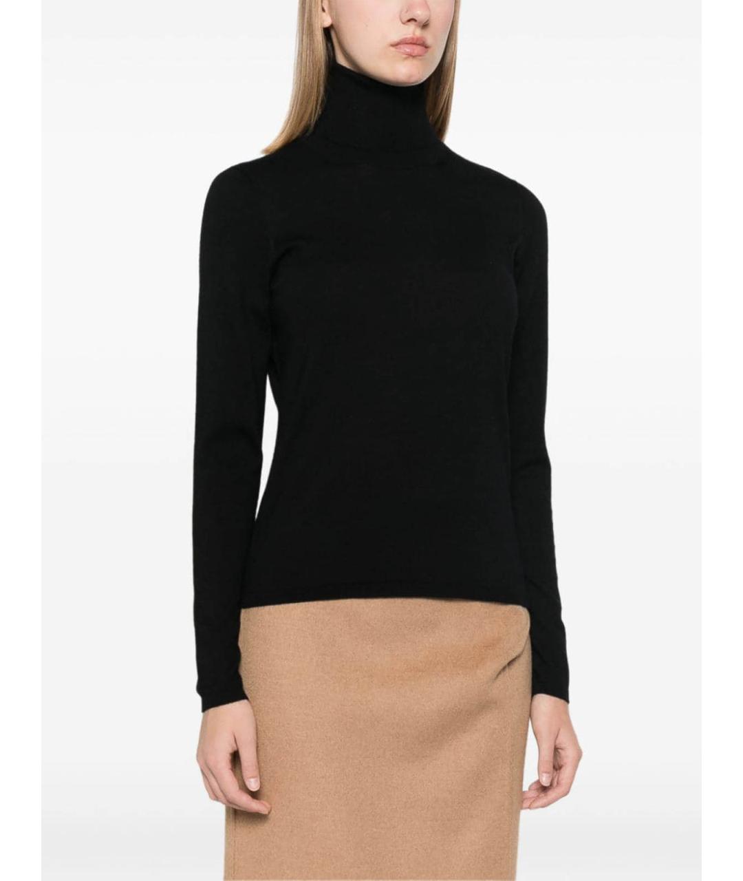 MAX MARA Черный кашемировый джемпер / свитер, фото 3