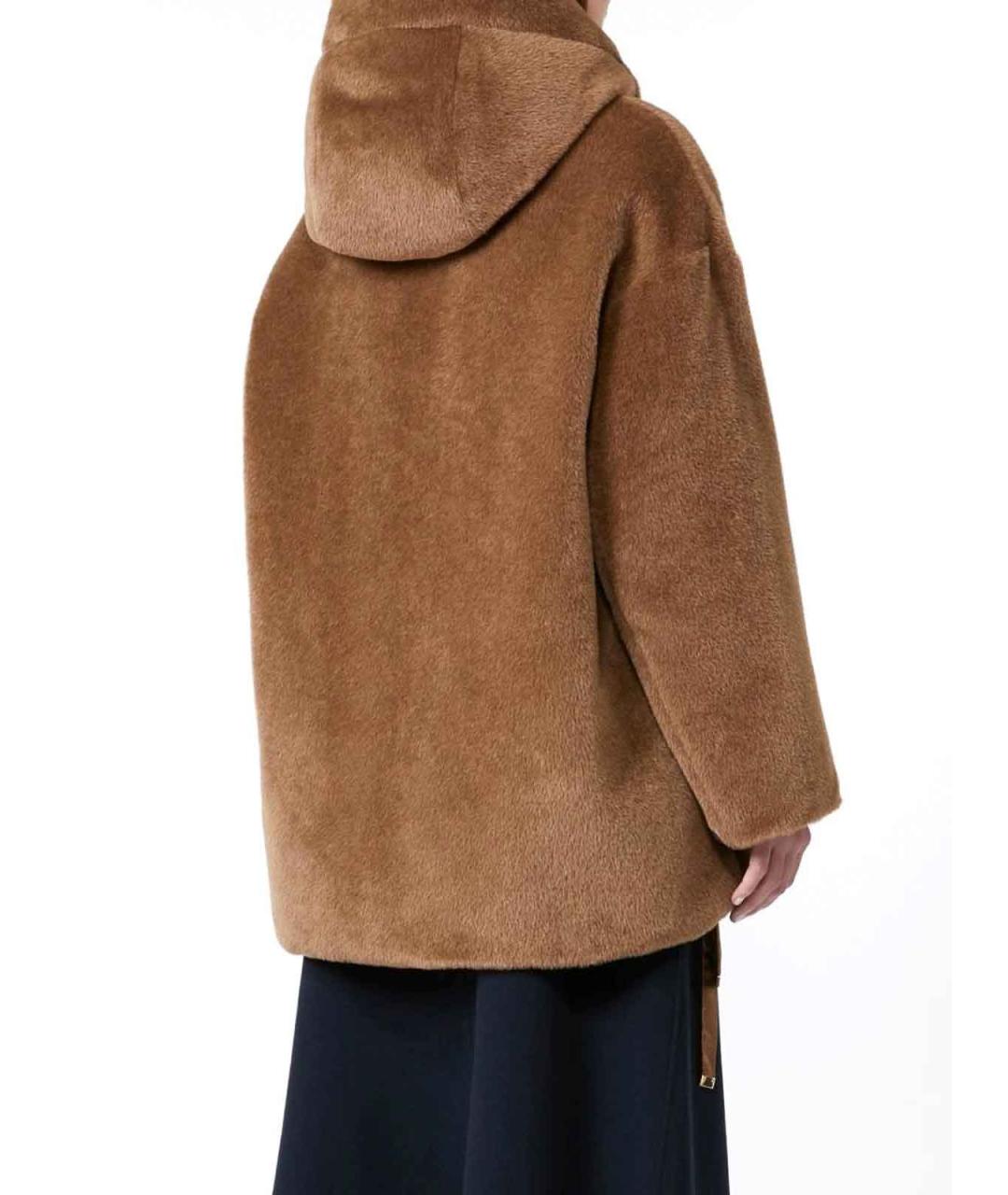 MAX MARA Бежевый шерстяной пуховик, фото 4