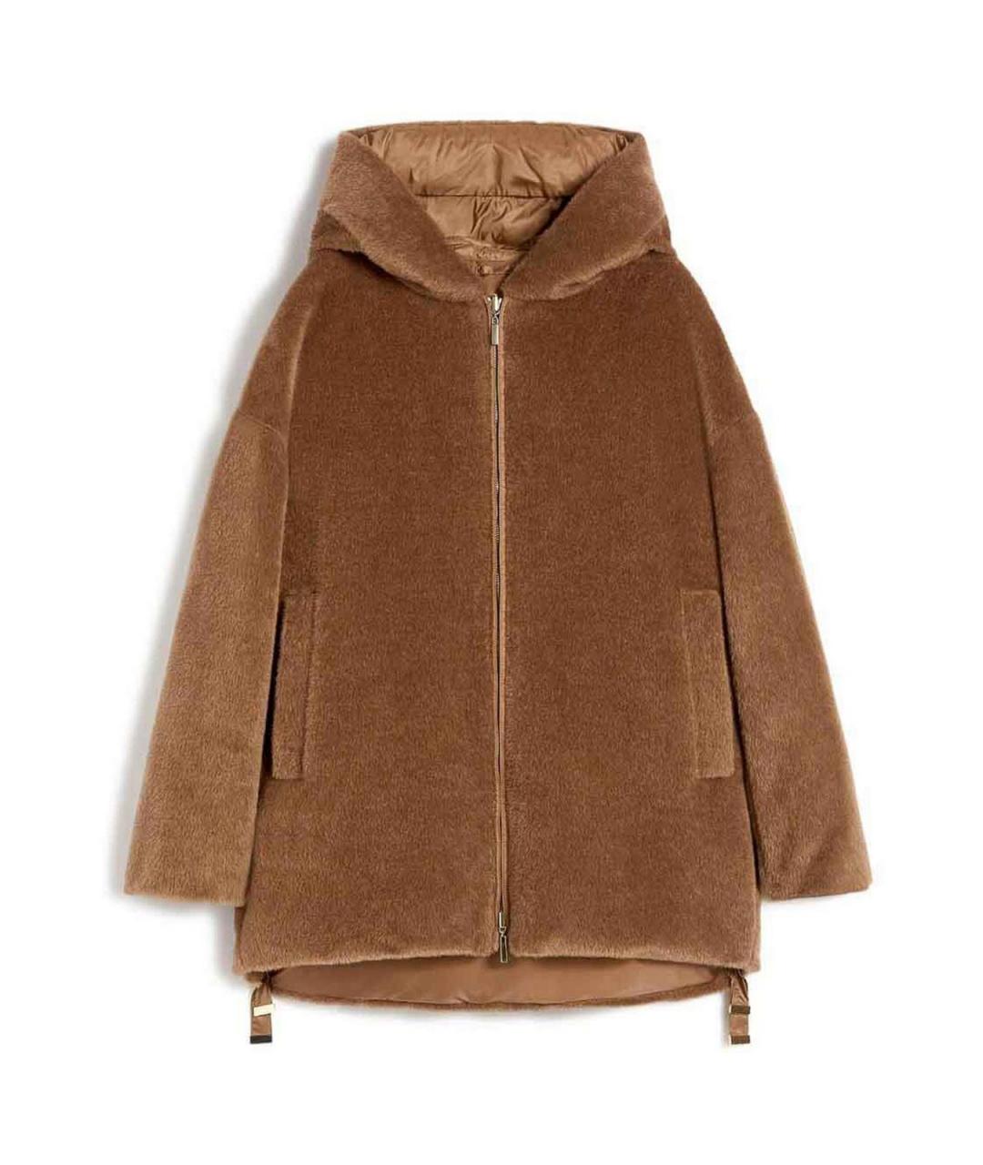 MAX MARA Бежевый шерстяной пуховик, фото 1