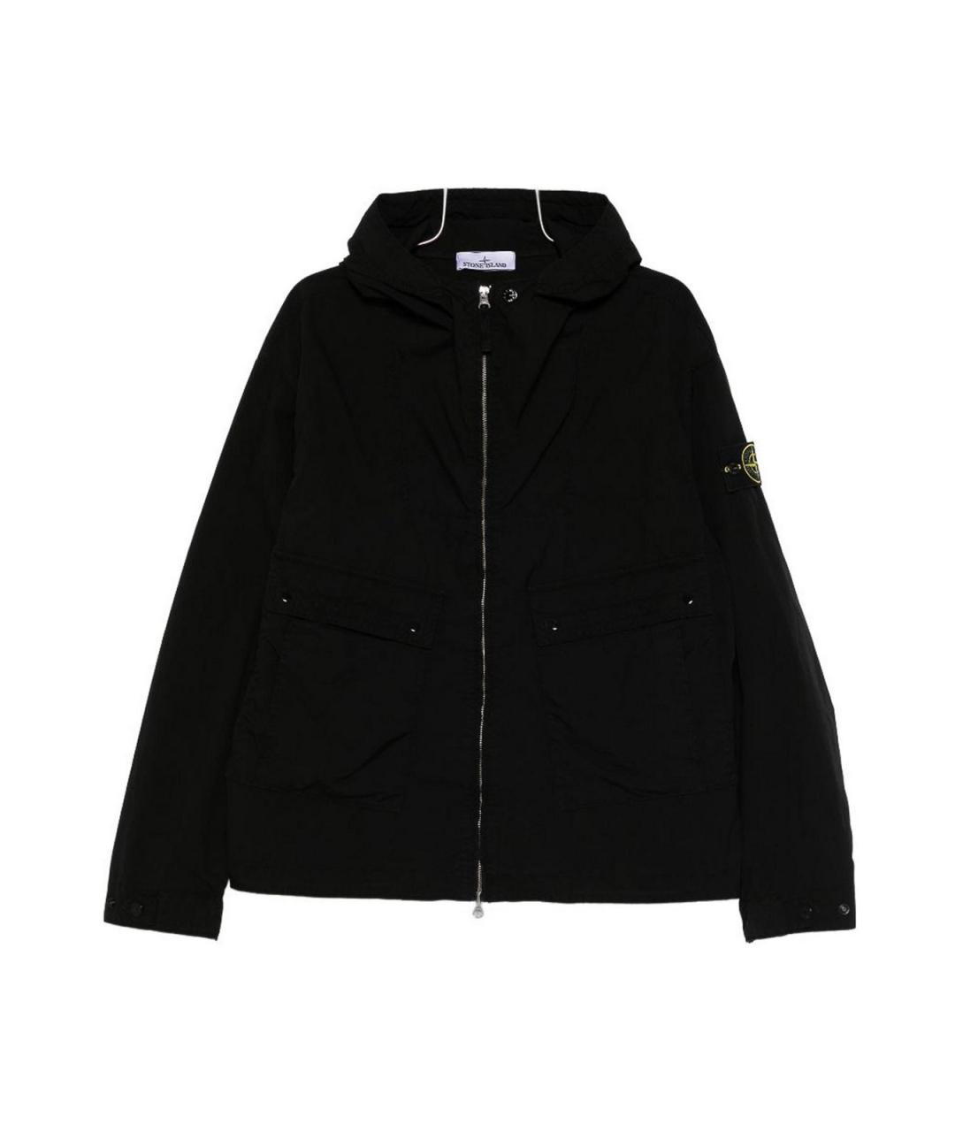 STONE ISLAND Черная полиэстеровая куртка, фото 6
