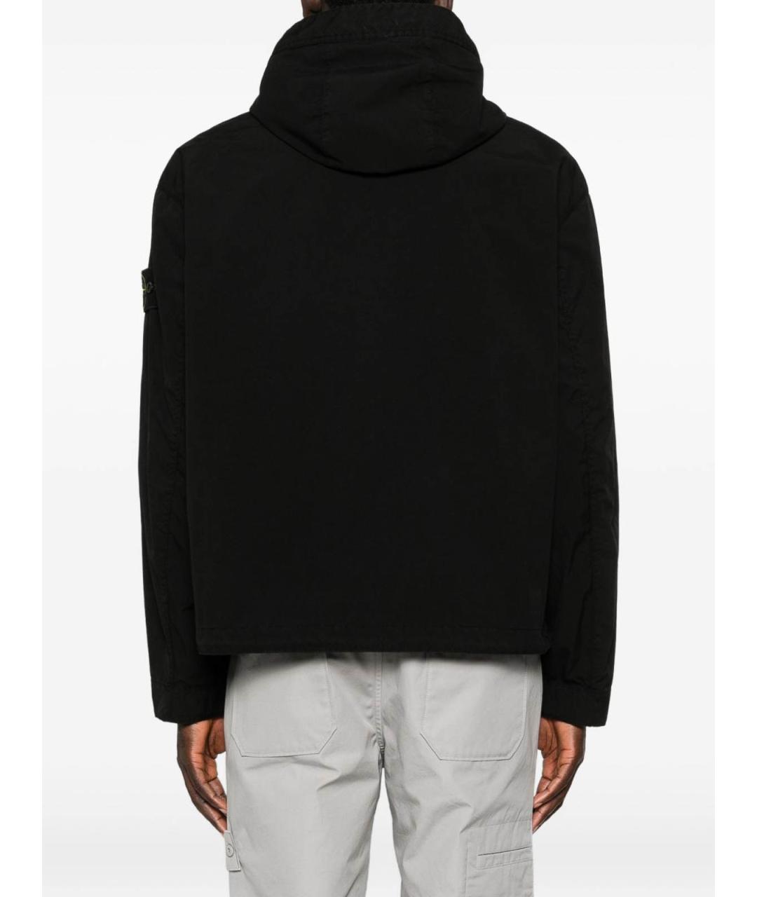 STONE ISLAND Черная полиэстеровая куртка, фото 4