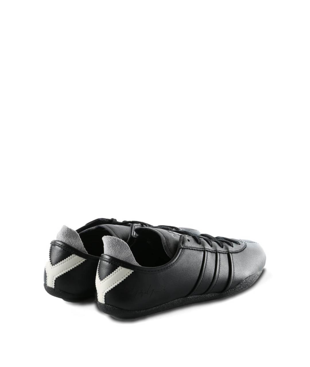 Y-3 Черные текстильные низкие кроссовки / кеды, фото 2