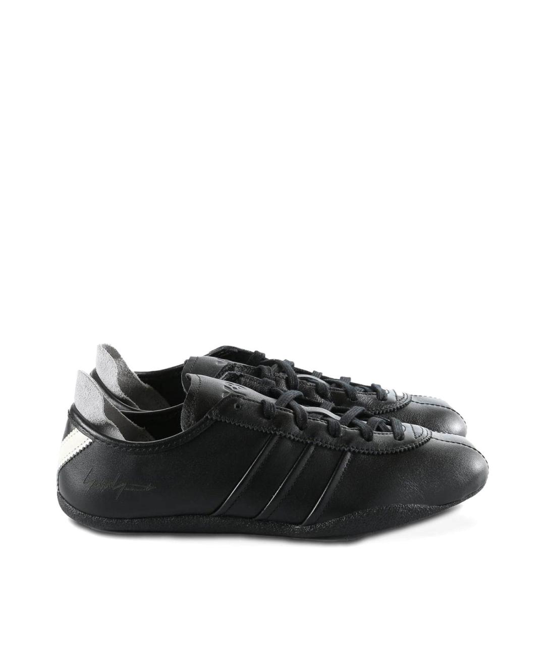 Y-3 Черные текстильные низкие кроссовки / кеды, фото 1