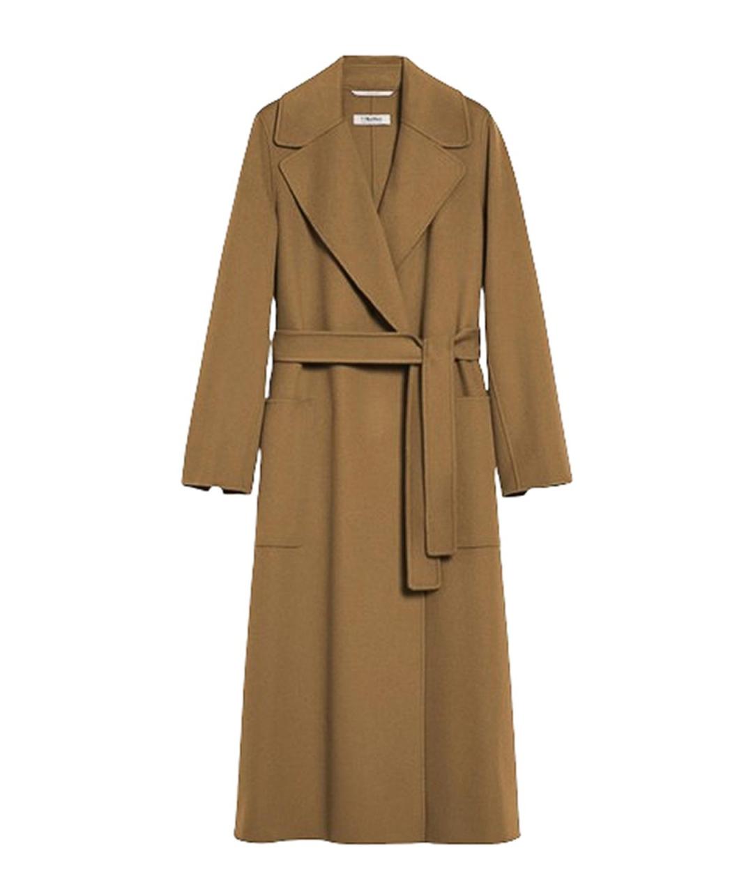 'S MAX MARA Бежевое шерстяное пальто, фото 1