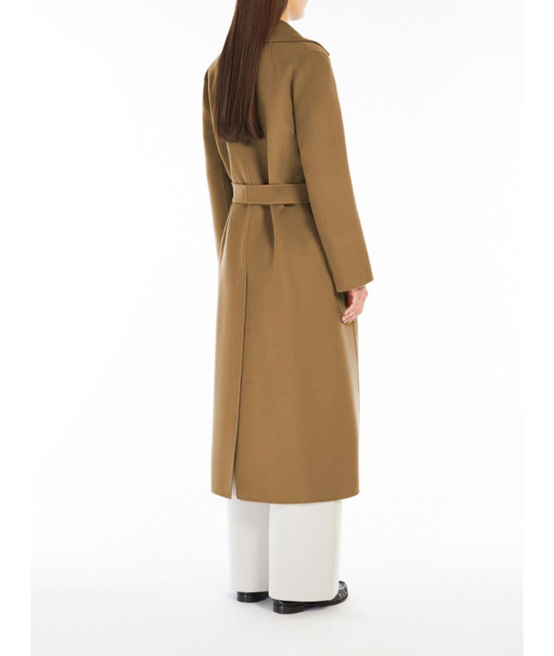 'S MAX MARA Бежевое шерстяное пальто, фото 3