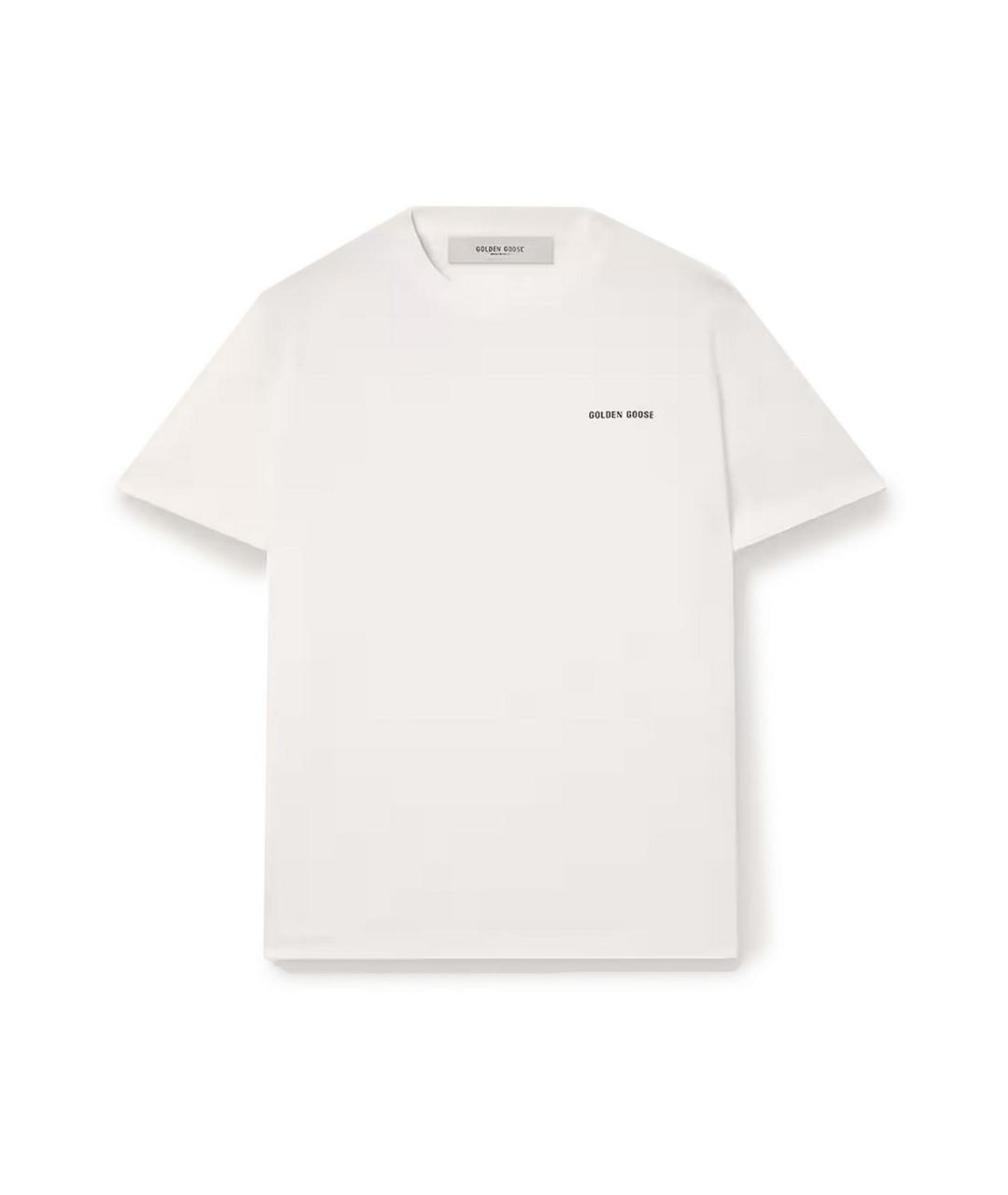 GOLDEN GOOSE Белая хлопковая футболка, фото 1