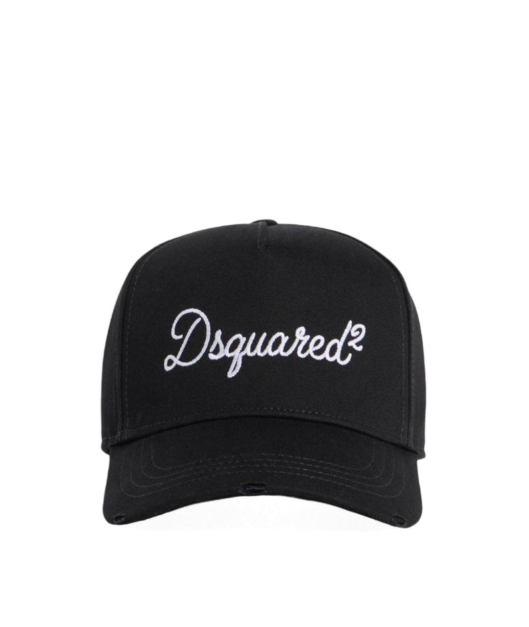 DSQUARED2 Черная хлопковая кепка/бейсболка, фото 1