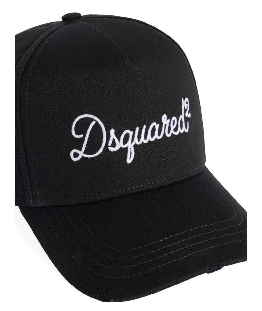 DSQUARED2 Черная хлопковая кепка/бейсболка, фото 3