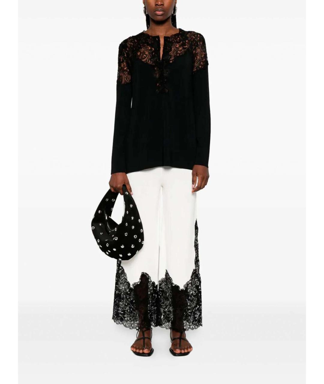 ERMANNO SCERVINO Белые вискозные брюки широкие, фото 2