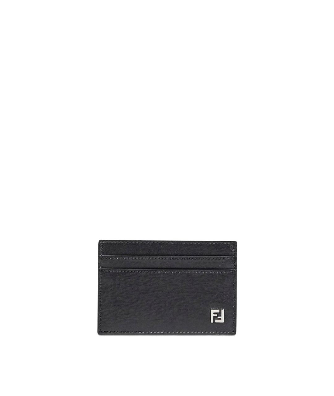 FENDI Черная кожаная барсетка, фото 1