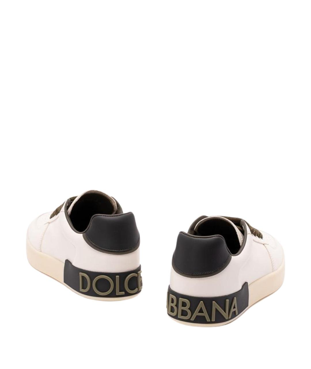 DOLCE&GABBANA Белые низкие кроссовки / кеды, фото 3