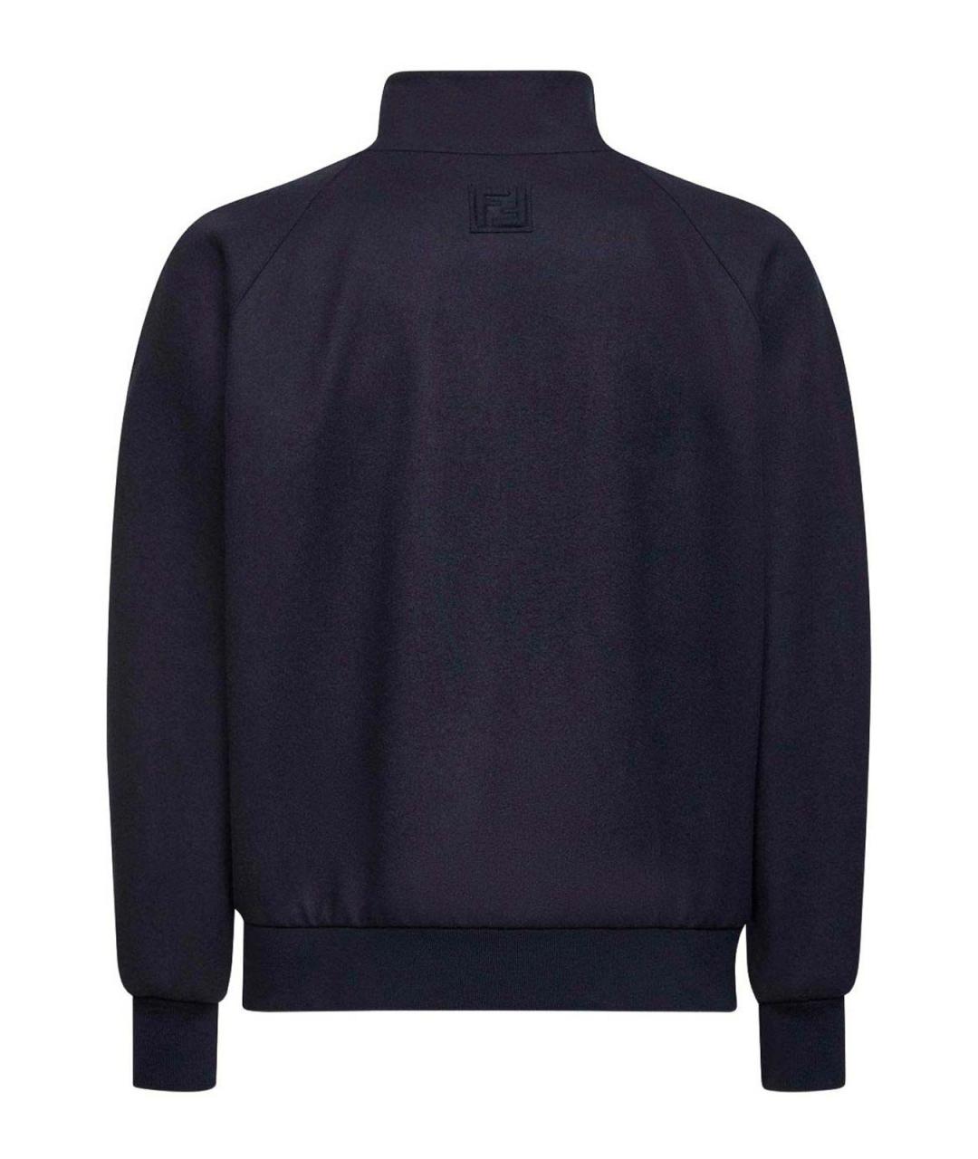 FENDI Темно-синяя кашемировая куртка, фото 2