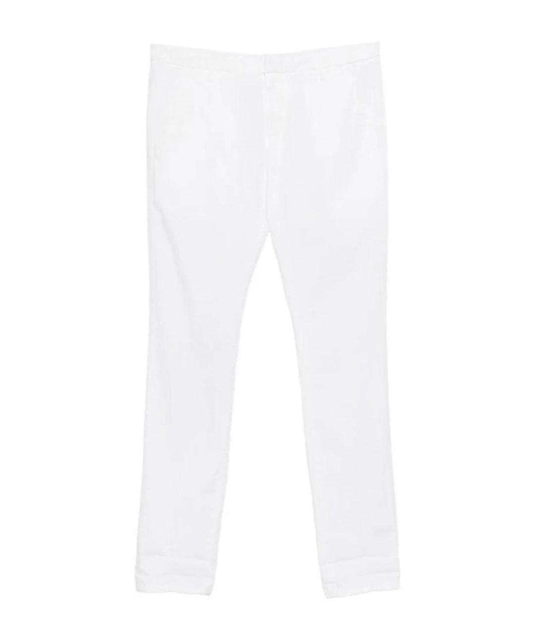 DONDUP Белые хлопковые повседневные брюки, фото 1
